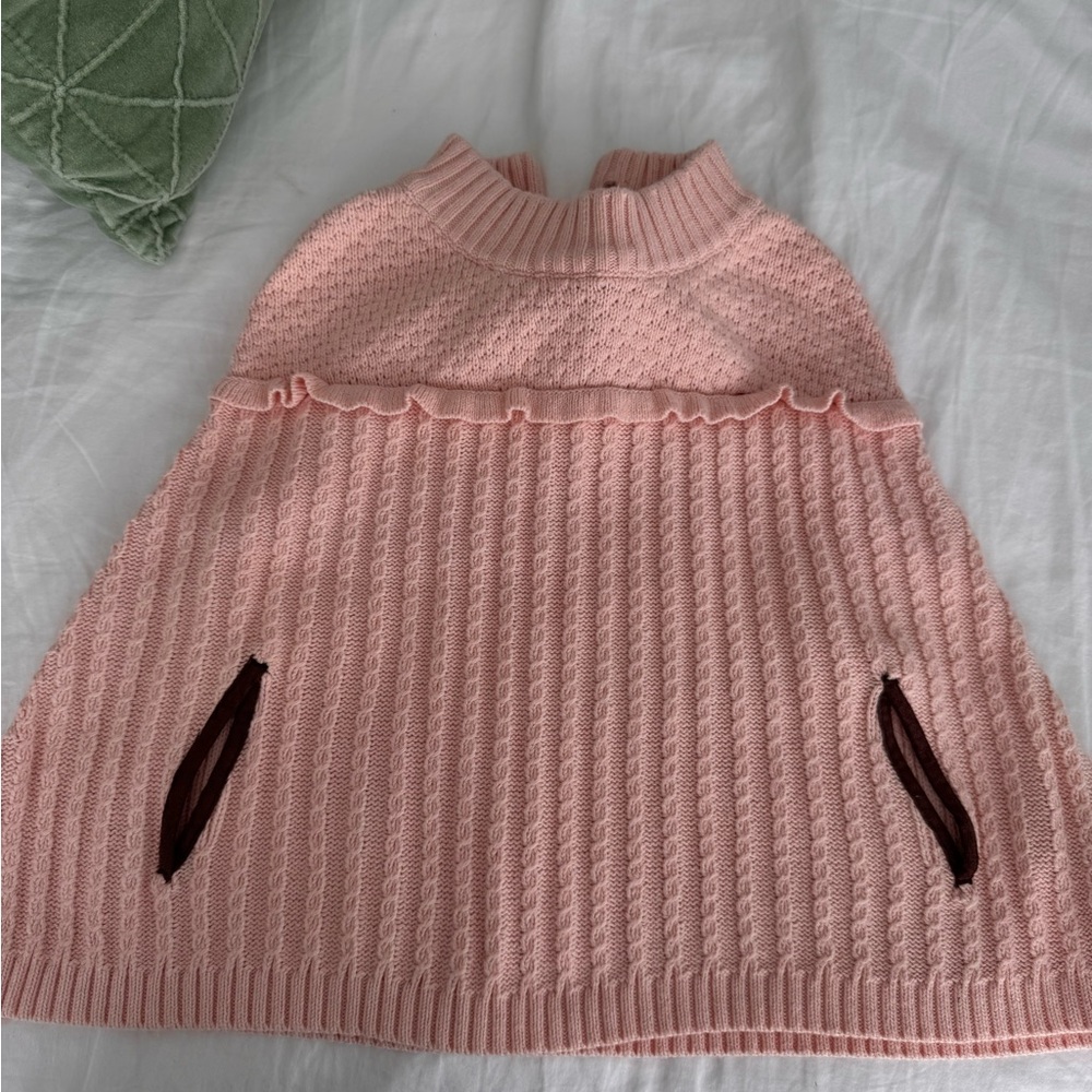 Janie and Jack Blush Pink Knit Pullover